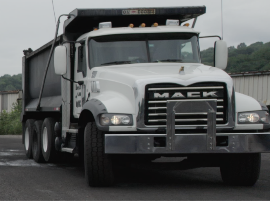 White Dump Truck