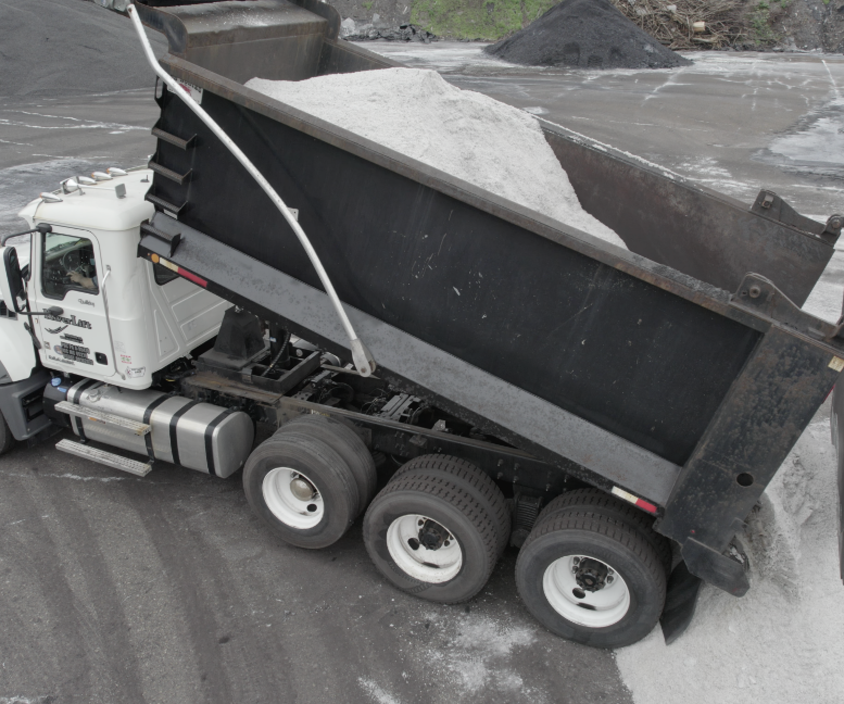 Truck Dumping Salt
